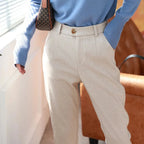 Herringbone Tapered Trousers