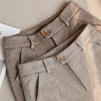 Herringbone Tapered Trousers