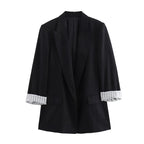 Relaxed Single-Button Blazer