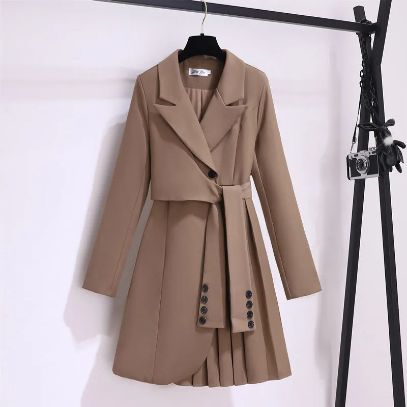 Belted Blazer Dress