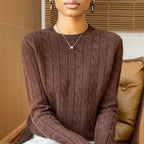 Merino Wool Cable-Knit Sweater
