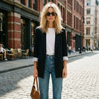 Relaxed Single-Button Blazer