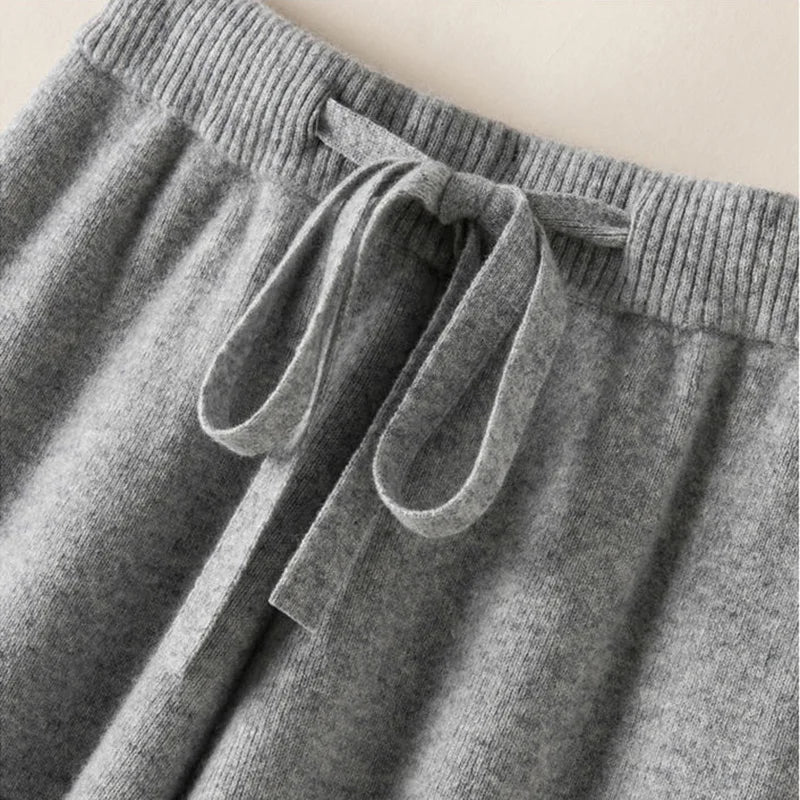 Soft Knit Wide-Leg Pants