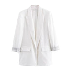 Relaxed Single-Button Blazer