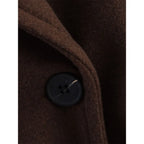 Long Notched-Collar Coat