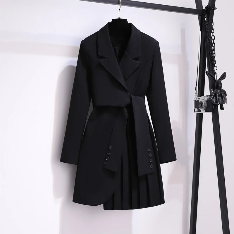 Belted Blazer Dress