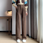 Pleated Wide-Leg Trousers