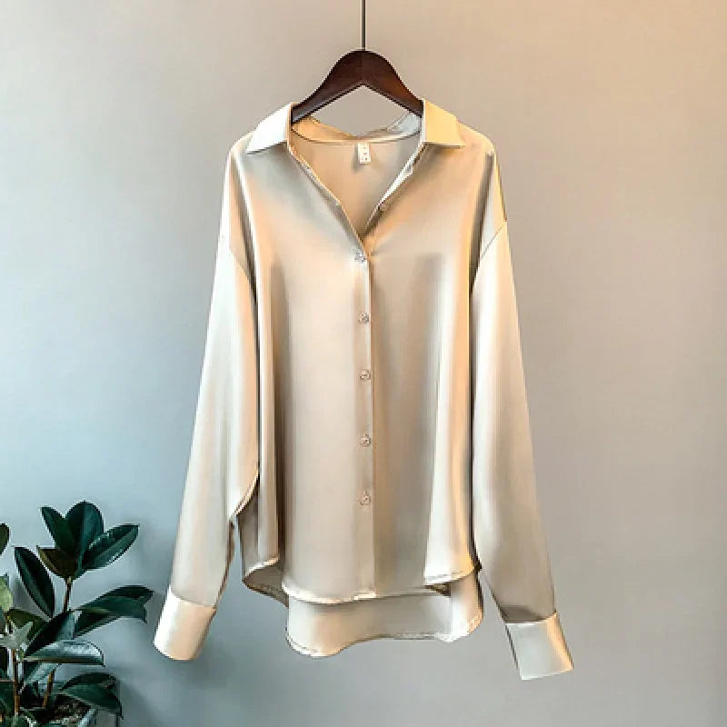 Relaxed Satin Shirt