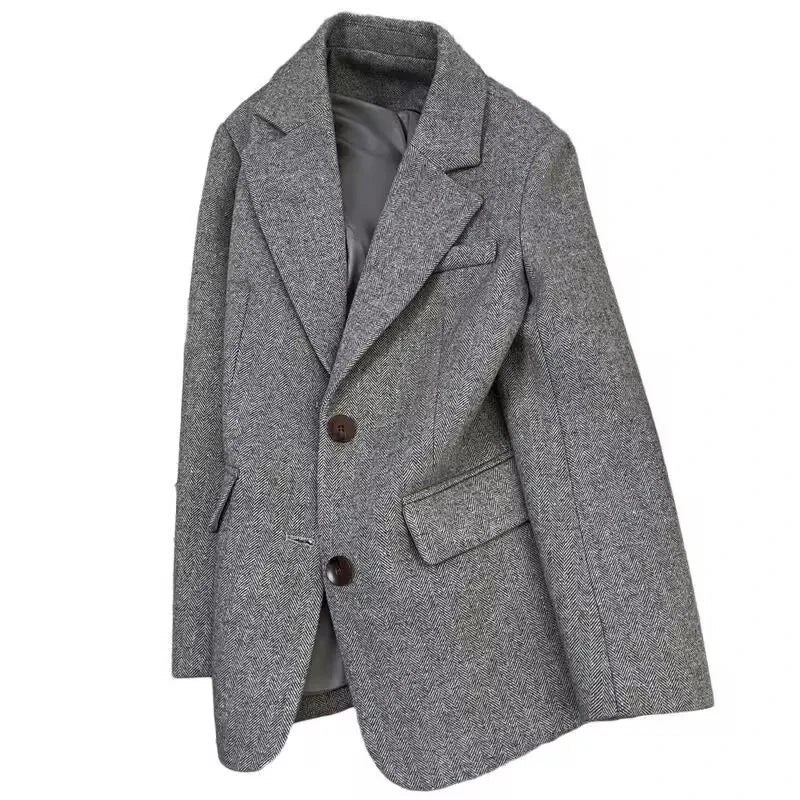 Herringbone Tailored Blazer
