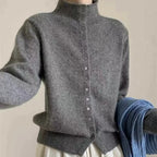 Button-Front Knit Cardigan
