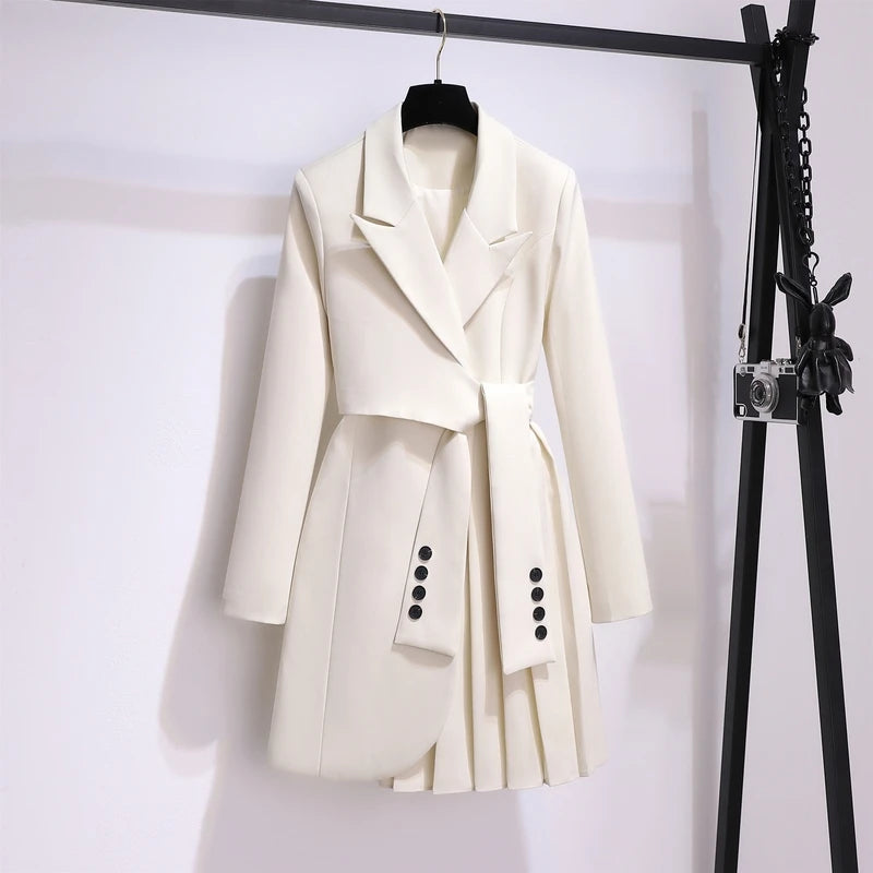 Belted Blazer Dress