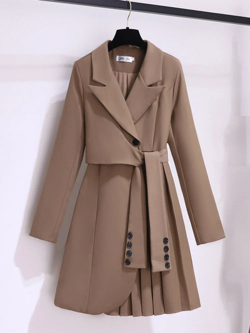 Belted Blazer Dress