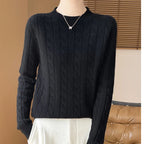 Merino Wool Cable-Knit Sweater