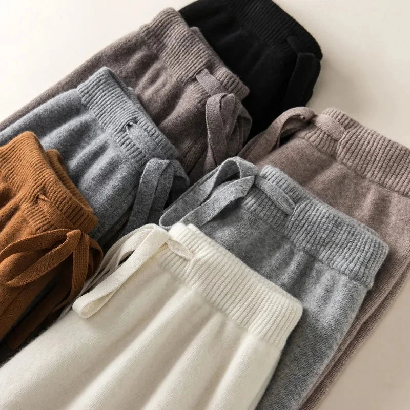 Soft Knit Wide-Leg Pants