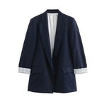 Relaxed Single-Button Blazer