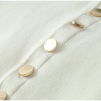Button-Front Knit Midi Dress