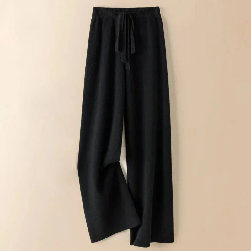 Soft Knit Wide-Leg Pants