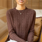 Merino Wool Cable-Knit Sweater