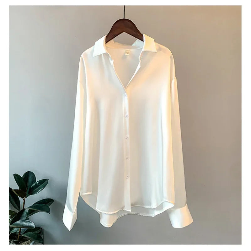 Relaxed Satin Shirt