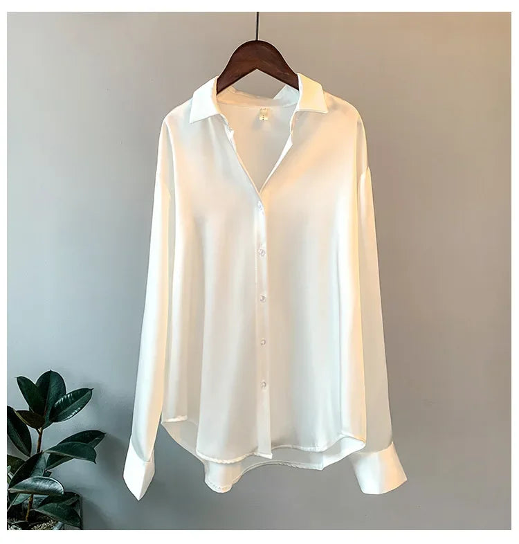 Relaxed Satin Shirt